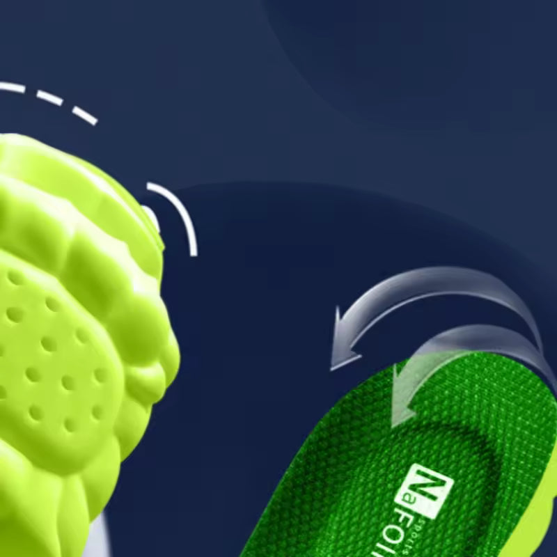 4D Sports Insoles – Breathable Shock Absorbing Cushions