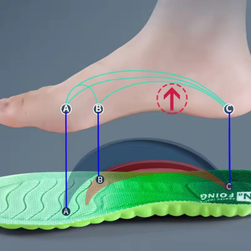 4D Sports Insoles – Breathable Shock Absorbing Cushions