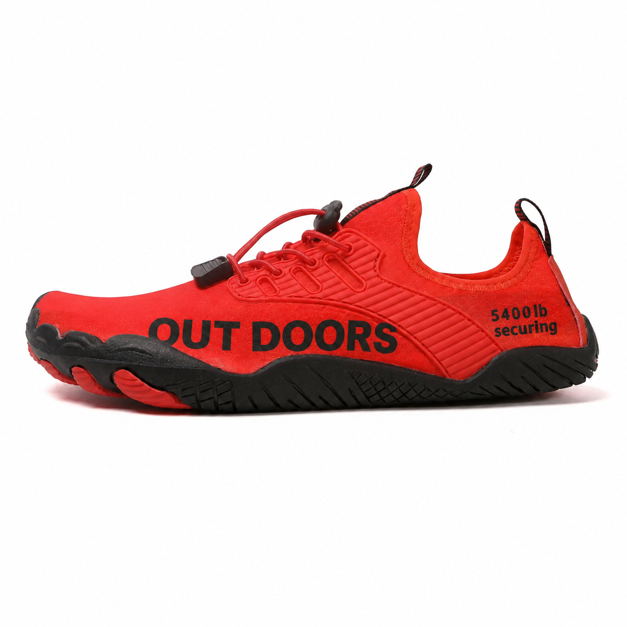 Red OUT DOORS side